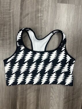Section 119 Grateful Dead Black and White Bolt Sports Bra (NWOT) - Medium